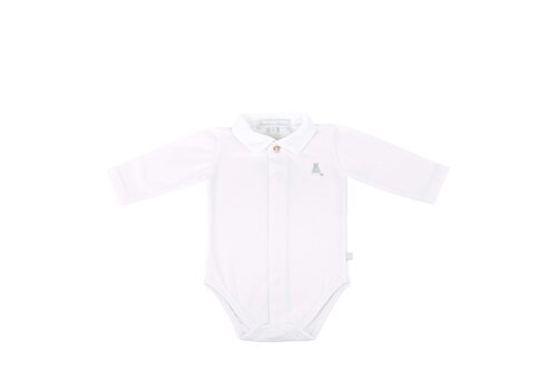  Théophile & Patachou Body kraag polo voorkant open -  Wit 