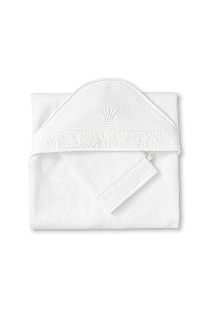 Hopefull White set badcape met washand
