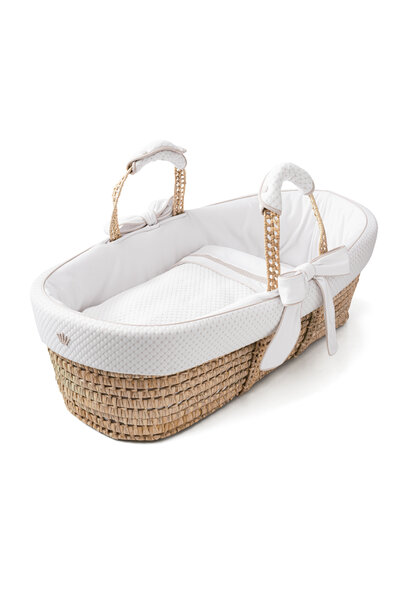 Silent Sands Rieten reiswieg en bekleding wit/beige