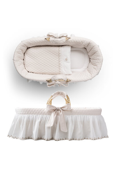 Silent Sands Rieten reiswieg en bekleding beige