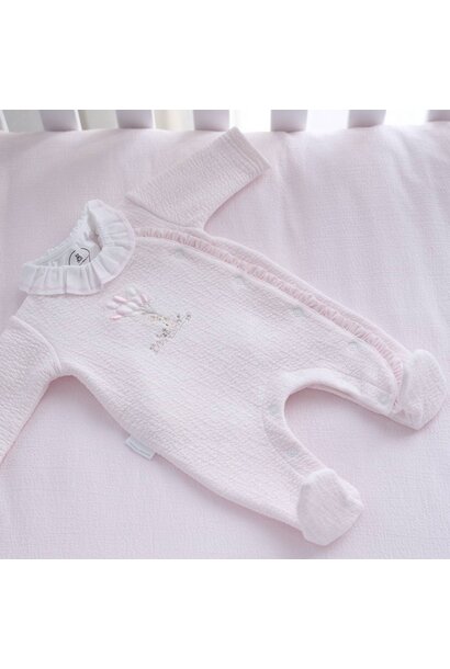 babypakje jersey gewafeld garden party -  Roze