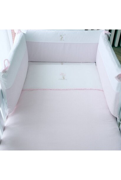 Pink Garden Party Bedbeschermer 70cm - Katoen (70x70x70cm) H:30cm