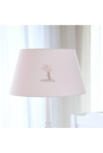 Pink Garden Party Grote lampenkap geborduurd