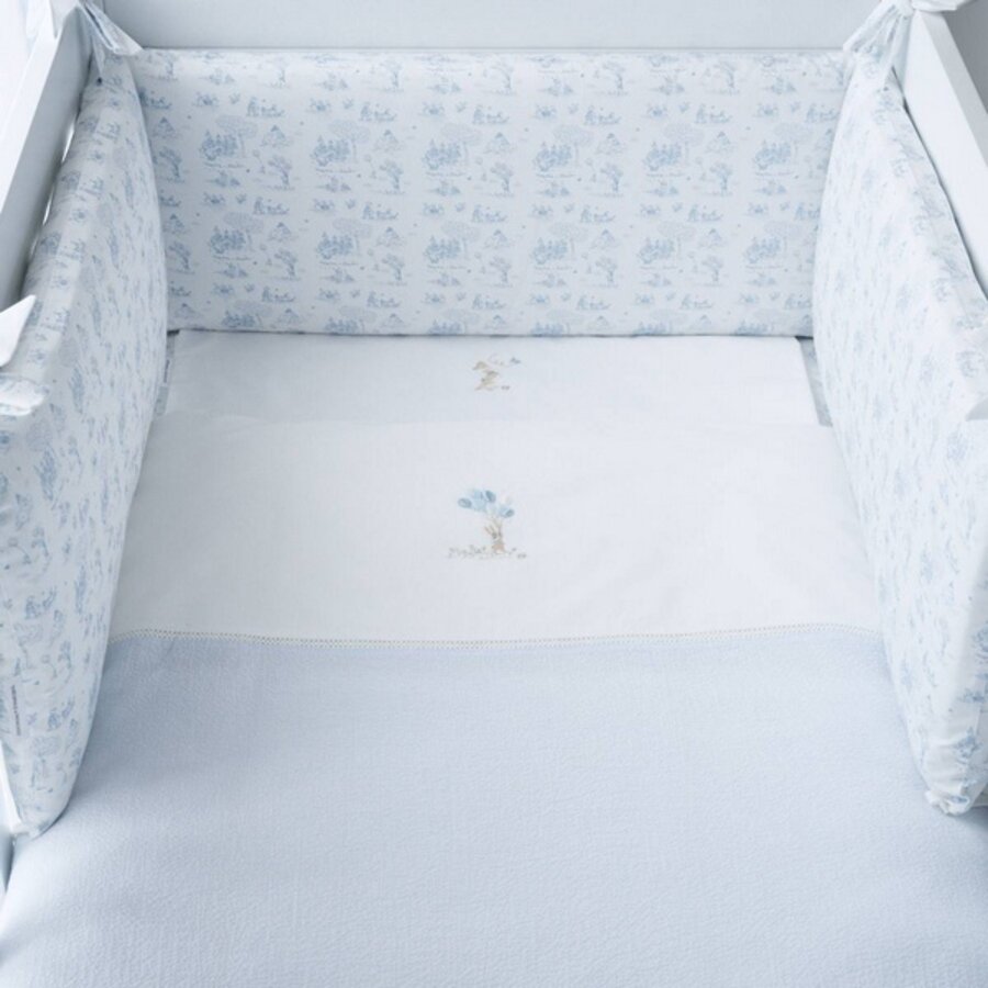 Blue Garden Party Donsovertrek bed 100x135cm  + sloop-3