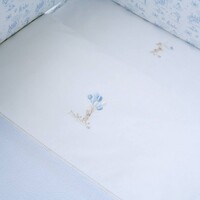 thumb-Blue Garden Party Donsovertrek bed 100x135cm  + sloop-2
