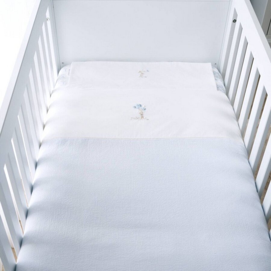 Blue Garden Party Donsovertrek bed 100x135cm  + sloop-1
