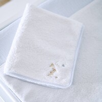thumb-Blue Garden Party Handdoek verzorgingskussen - Badstof-2