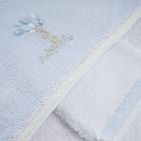 thumb-Blue Garden Party Kaphanddoek + washandje-3