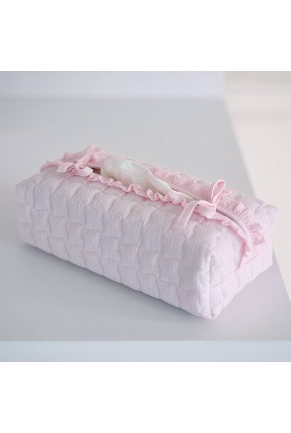 Pink Garden Party Hoes voor kleenex-doos - Gewatteerd