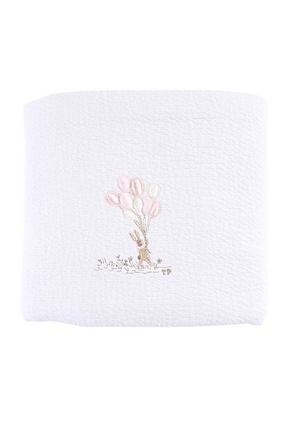 Pink Garden Party Doopdeken 100x135cm - Jersey