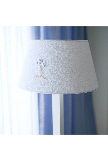 Blue Garden Party Grote lampenkap geborduurd