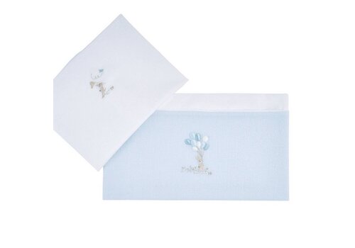  Théophile & Patachou Blue Garden Party Laken bed 105x170cm + sloop 