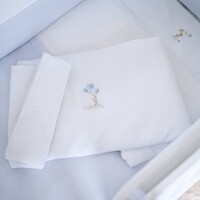 thumb-Blue Garden Party Doopdeken 100x135cm - Jersey-1