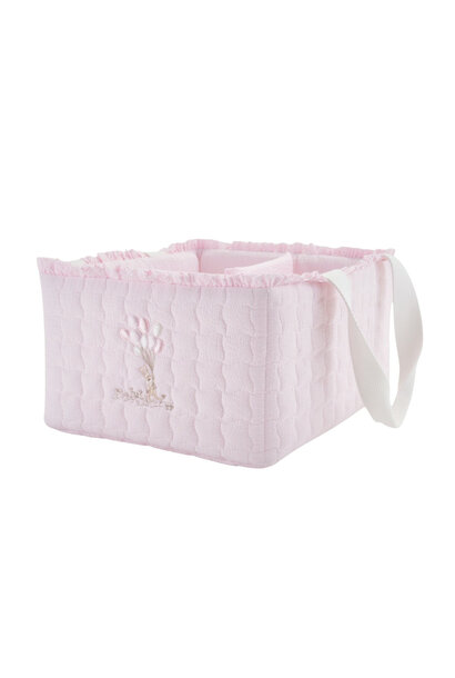 Pink Garden Party Grote verzorgingsmand - Gewatteerd