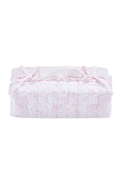 Pink Garden Party Gedrukt hoes voor kleenex-doos - Gewatteerd