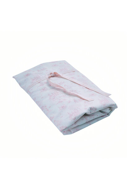 Pink Garden Party Hoeslaken bed geprint 70x140cm