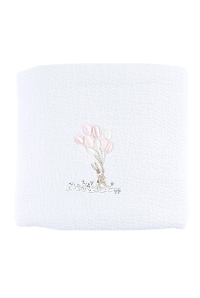 Pink Garden Party Doopdeken voor wieg 65x80cm - Jersey