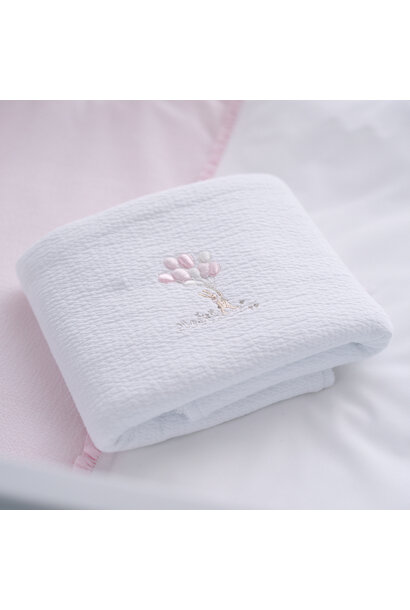 Pink Garden Party Doopdeken voor wieg 65x80cm - Jersey