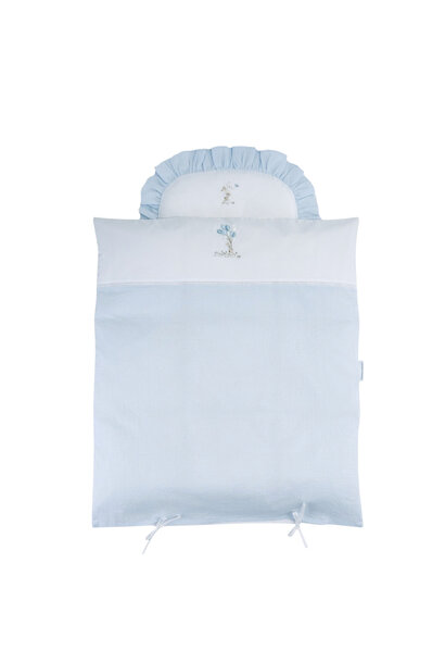 Blue Garden Party Donsovertrek wieg 80x70cm + sloop