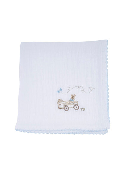 Blue Garden Party Tetradoek Schaap BP winkelwagen