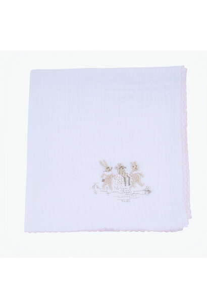 Pink Garden Party Tetradoek 3 vrienden 60x60cm