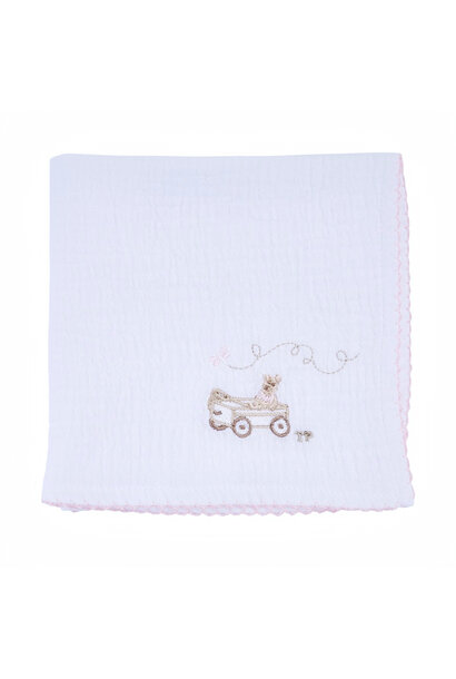 Pink Garden Party Tetradoek Schaap PP winkelwagen