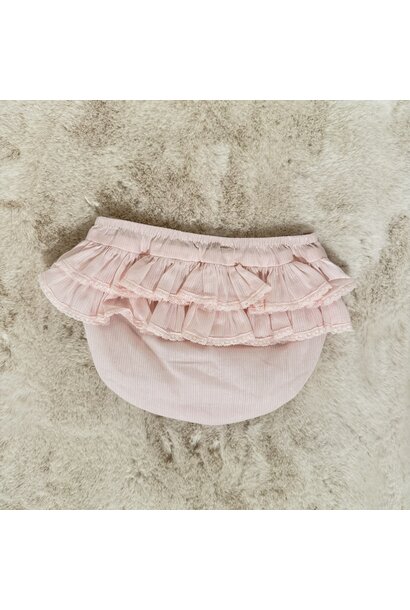 pamper broekje met ruches - Roze