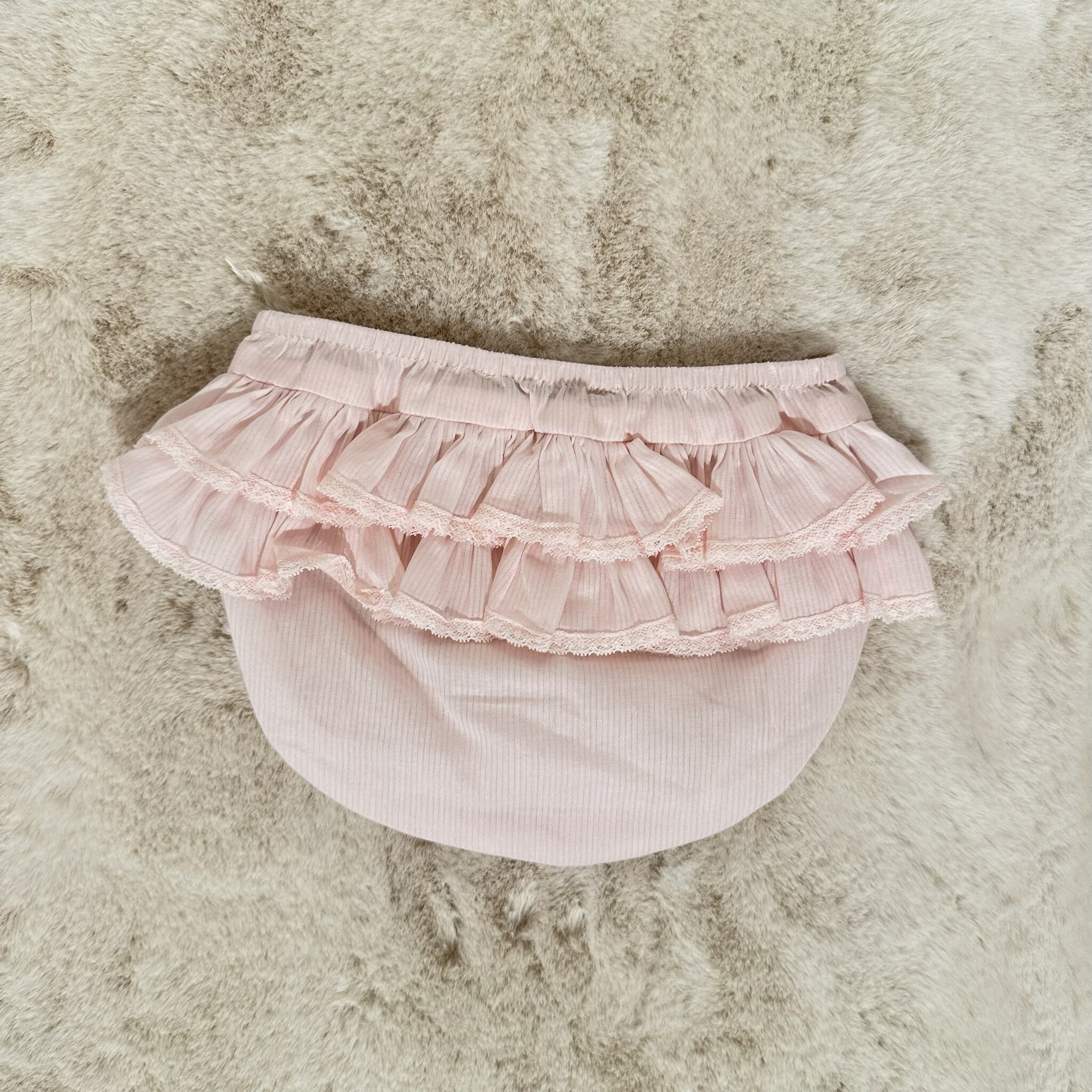 pamper broekje met ruches - Roze-1