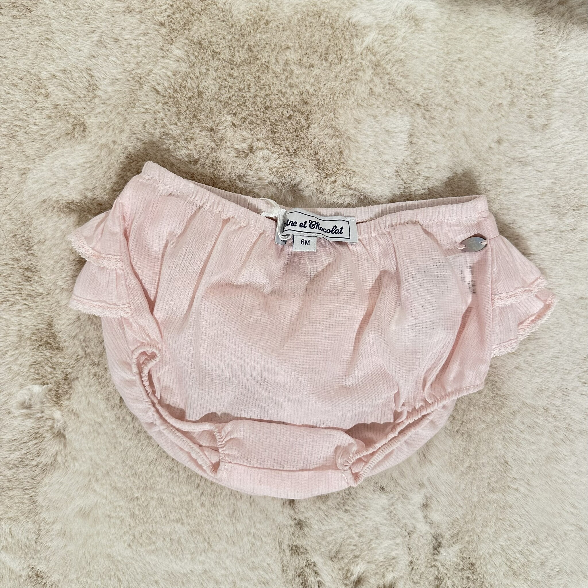 pamper broekje met ruches - Roze-2