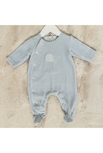 Kruippakje fluweel - lichtblauw