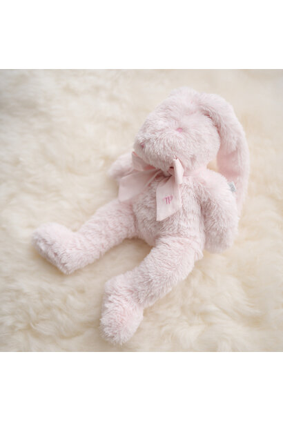 Muzikaal konijn strik roze - 30cm