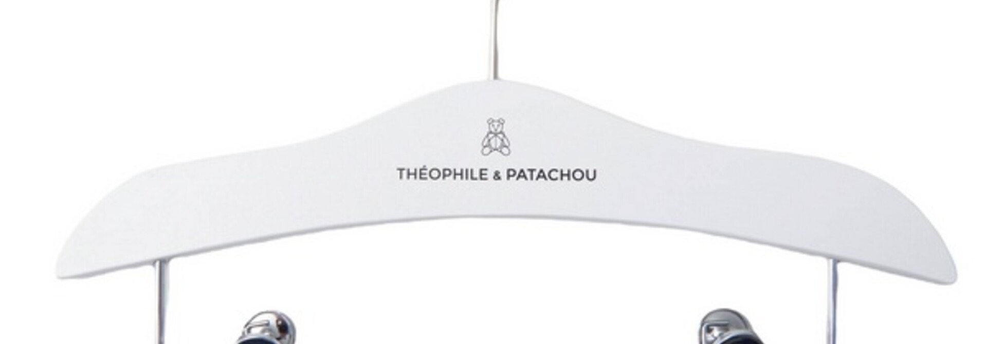 Kleerhanger T&P knijpers wit hout