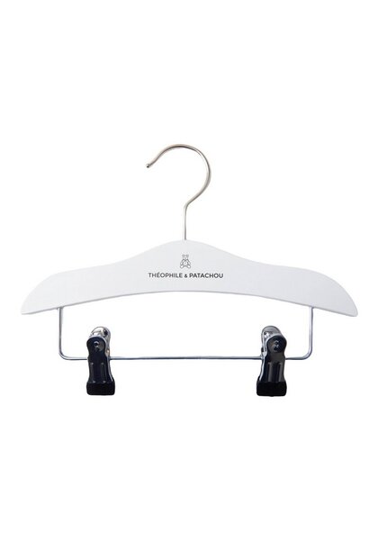 Kleerhanger T&P knijpers wit hout