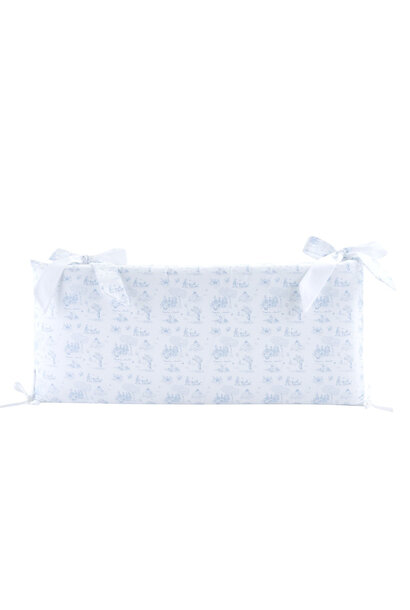 Blue Garden Party Bedbeschermer 60cm - Katoen (60x60x60cm) H:30cm gedrukt