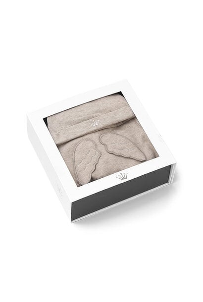 beige babypakje en mutsje giftset