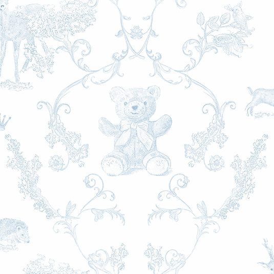 Linen Blue behang-2