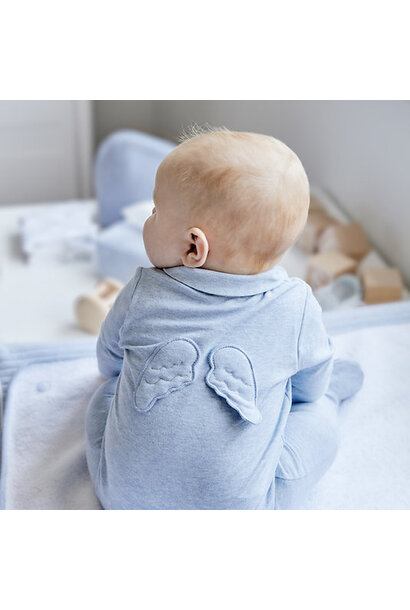 blauw babypakje en mutsje giftset