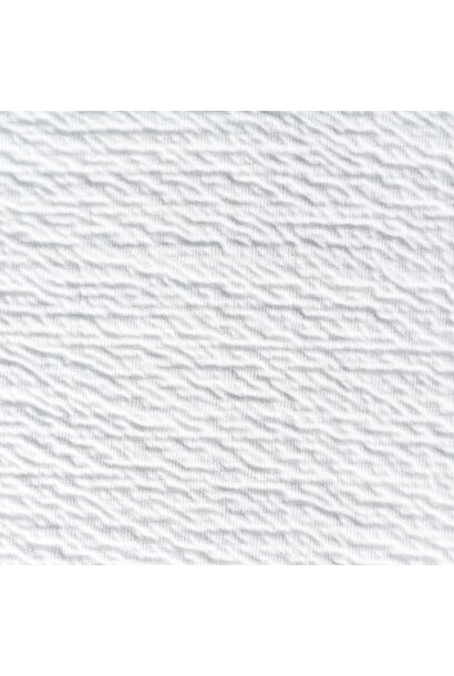 Cotton White Stof - Gewafeld  Cotton White