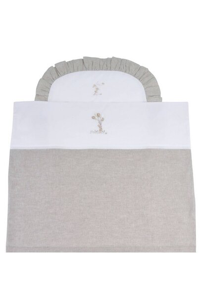 Natural Garden Party Donsovertrek wieg 80x70cm + sloop