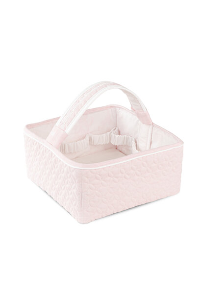Linen Pink Verzorgingsmand met handvat