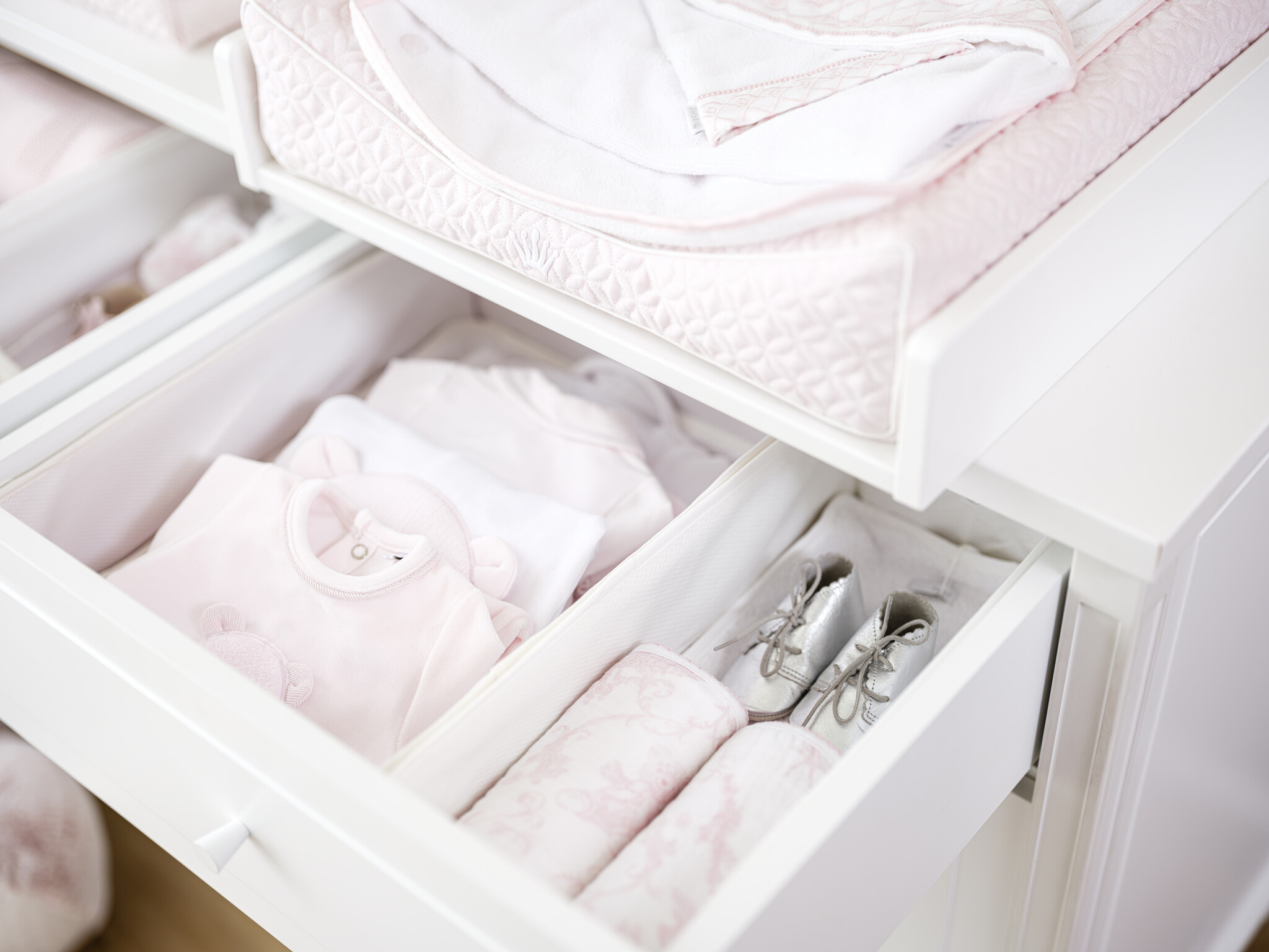 Linen Pink Hoes voor verzorgingskussen met handdoek-2