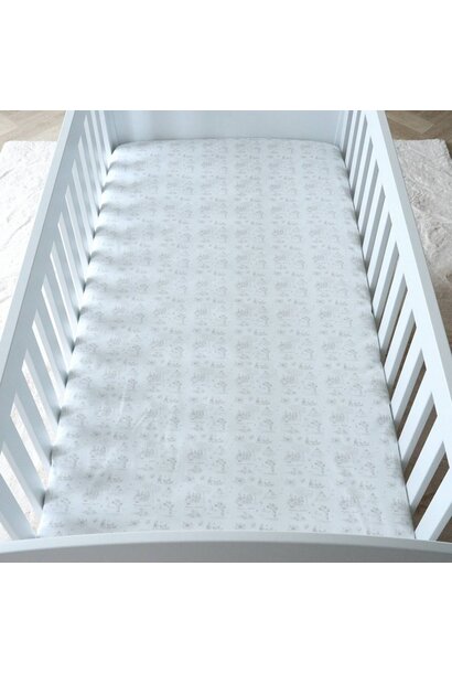 Natural Garden Party Hoeslaken bed geprint 70x140cm
