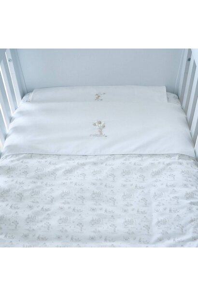 Natural Garden Party Gedrukt donsovertrek bed 100x135cm  + sloop