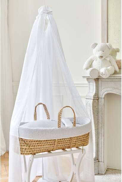 Cotton White Set 2 hemels schuif voor bed 185x150 - linnen