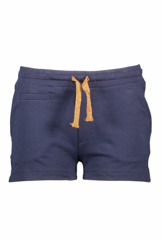 NoBell' NoBell' short sweat stripes side seam navy blazer