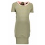 B.Nosy B.Nosy jurk jersey with zipper at the back fern green