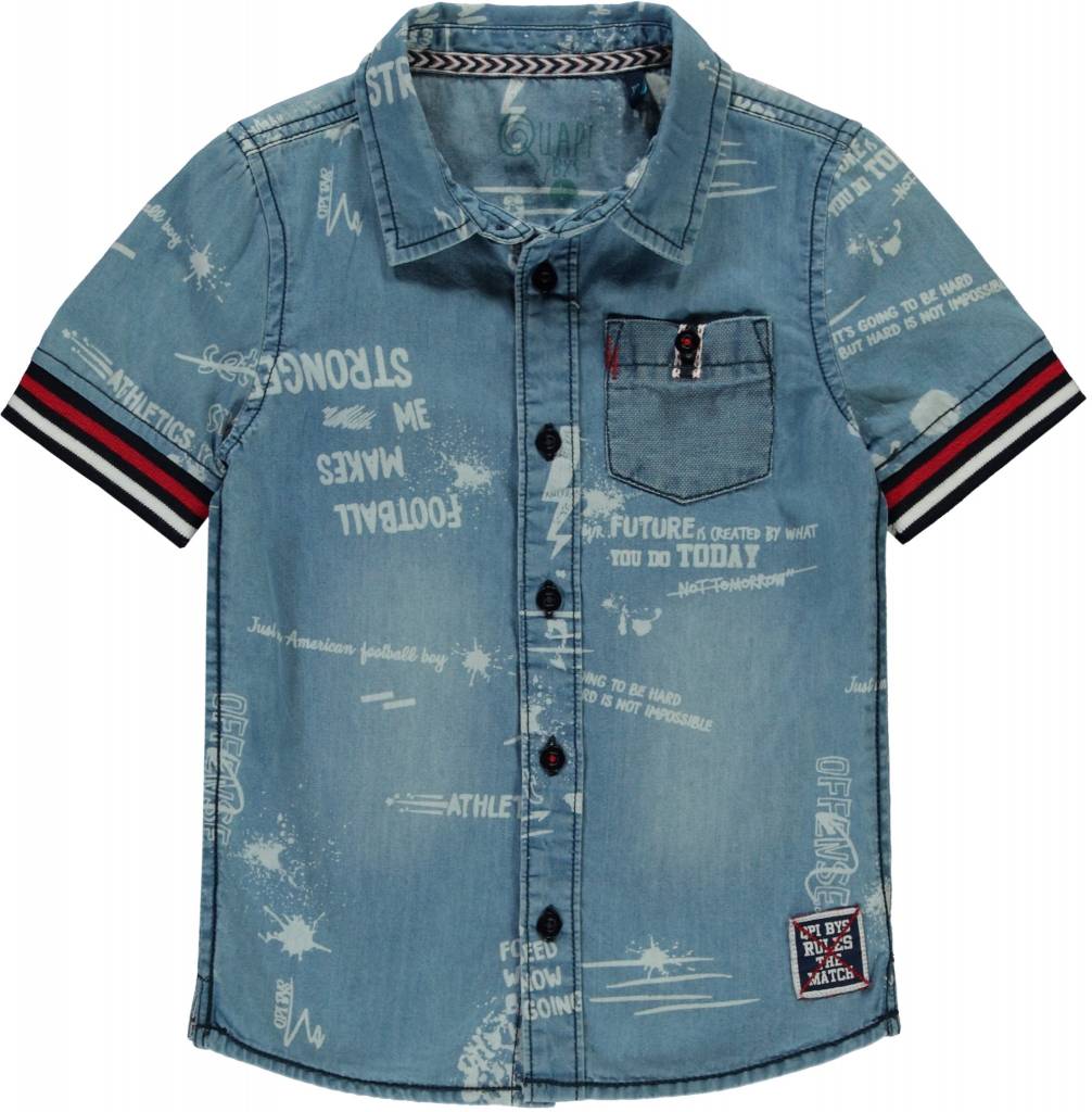 Quapi Quapi denim shirt Senon denim text