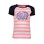 B.Nosy B.Nosy T-shirt raglan stripe bubblegum