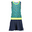 B.Nosy B.Nosy Jurk with rib neck, elastic waistband hot turquoise panther ao midnight electric yellow