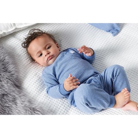 Feetje pyjama wafel baby Blue melange